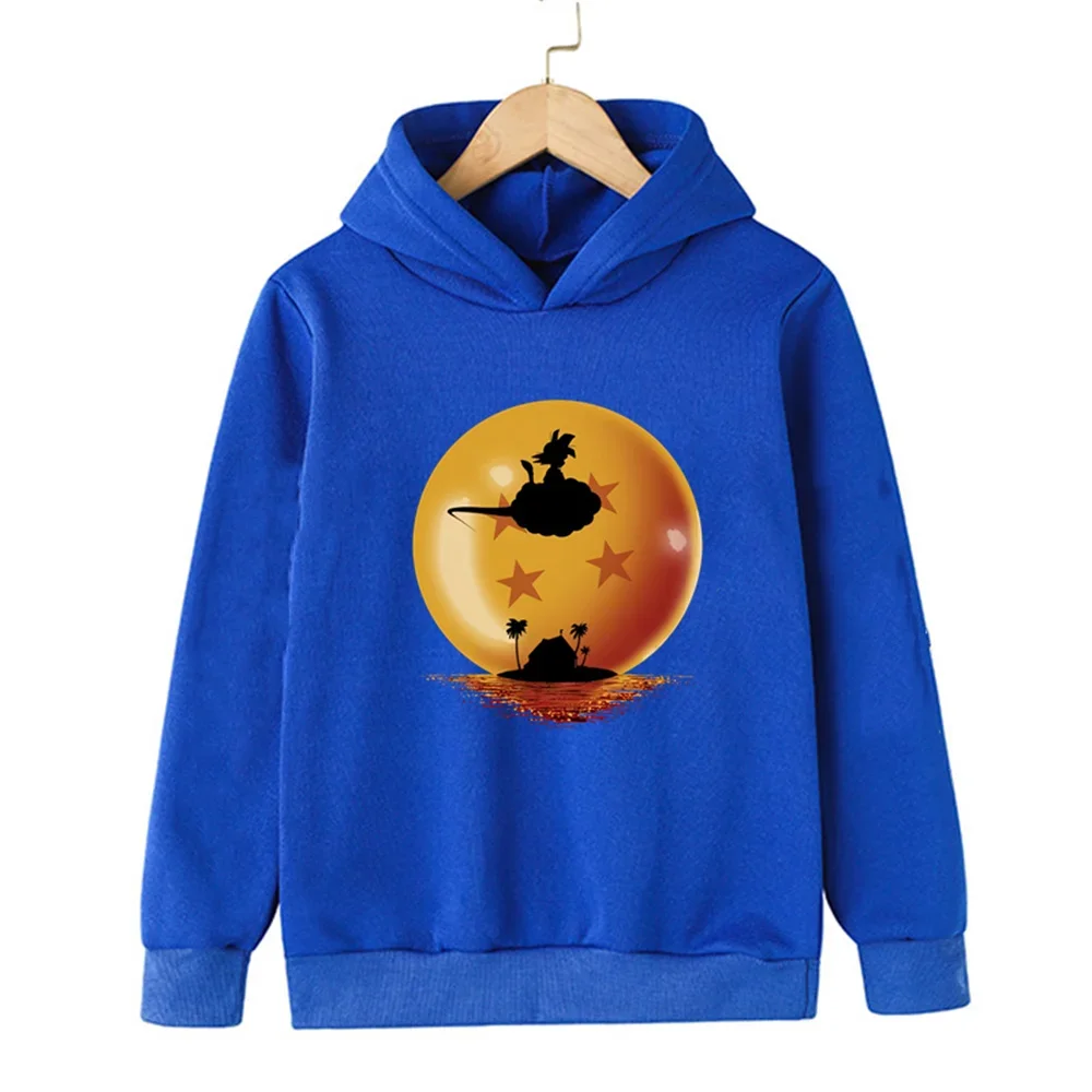 Dragon Ball Kid Goku Turtle House Symbol Print Hoodie Kinder Jungen Mädchen Pullover Kapuzenpullover Anime Kinder Streetwear Oberteile – Detail 7
