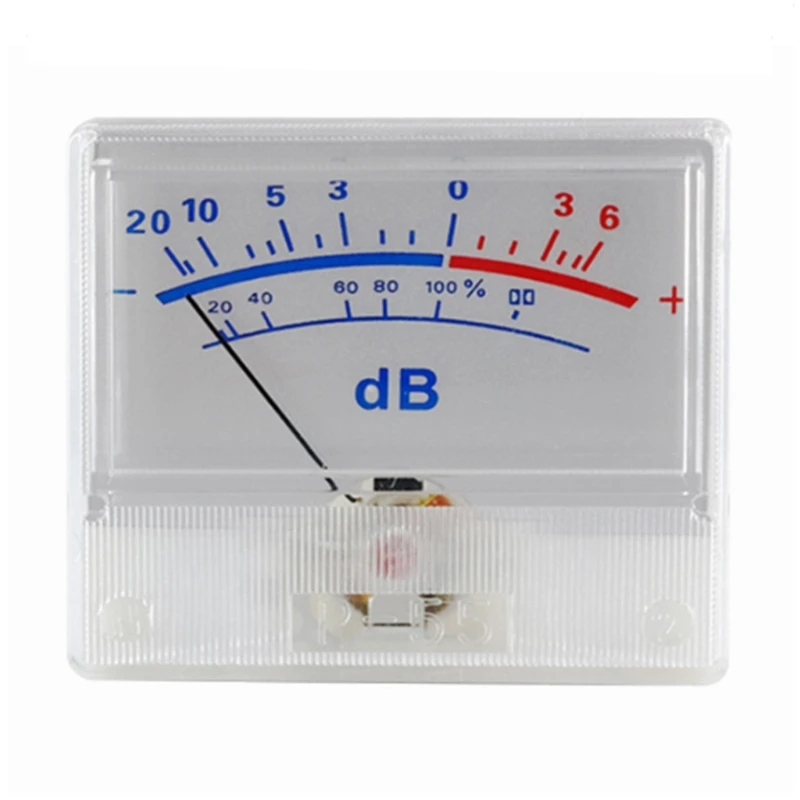 High-precision pointer type instrument Professional Power Amplifier Meter DB Level Header VU Meter Backlit Audio Power Meter