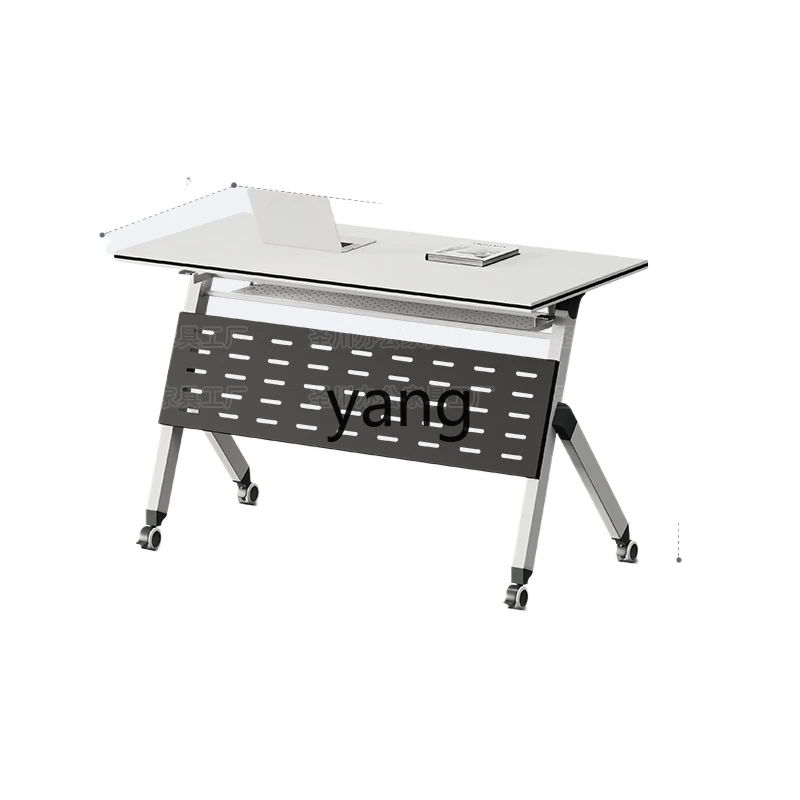 CX movable folding training table and chair combination multi-functional splicing strip table