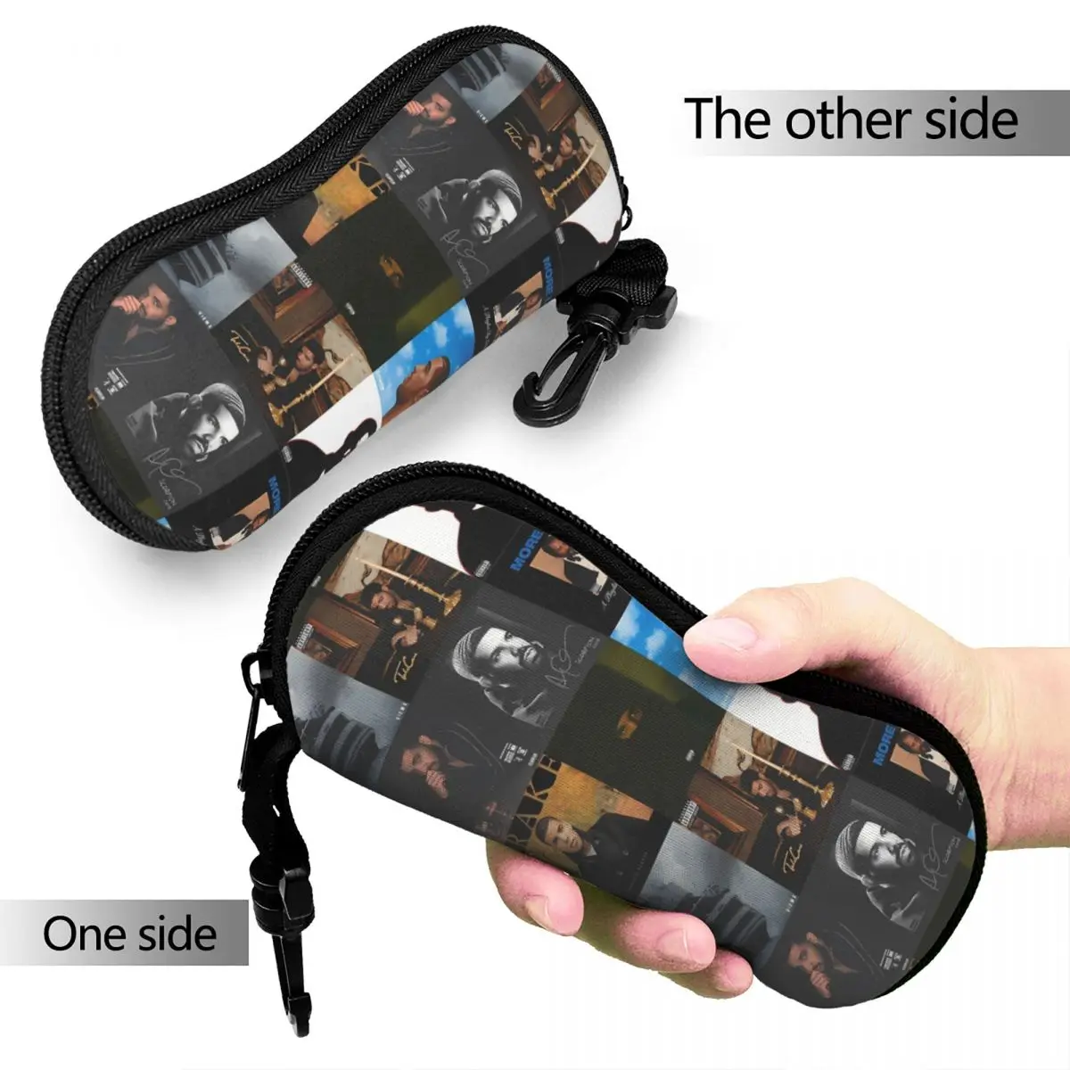 Music Drake Vintage Album Glasses Case Portable Accessories Sunglasses Storage Box Ins Glasses Box