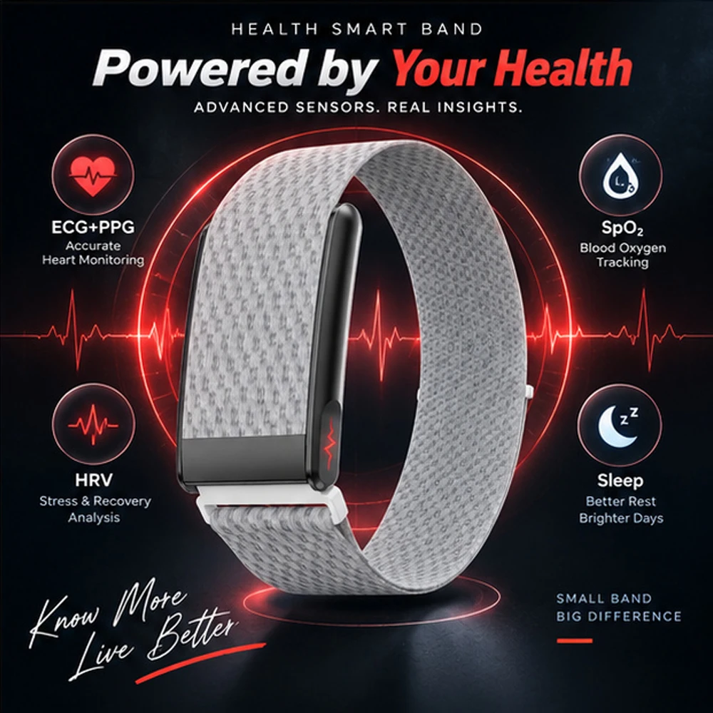 YAOCX 2026 New Sport Fitness Tracker Smart Band Blood Oxygen Pressure Blood Lipid ECG Waterproof Smart Bracelet For Men Women