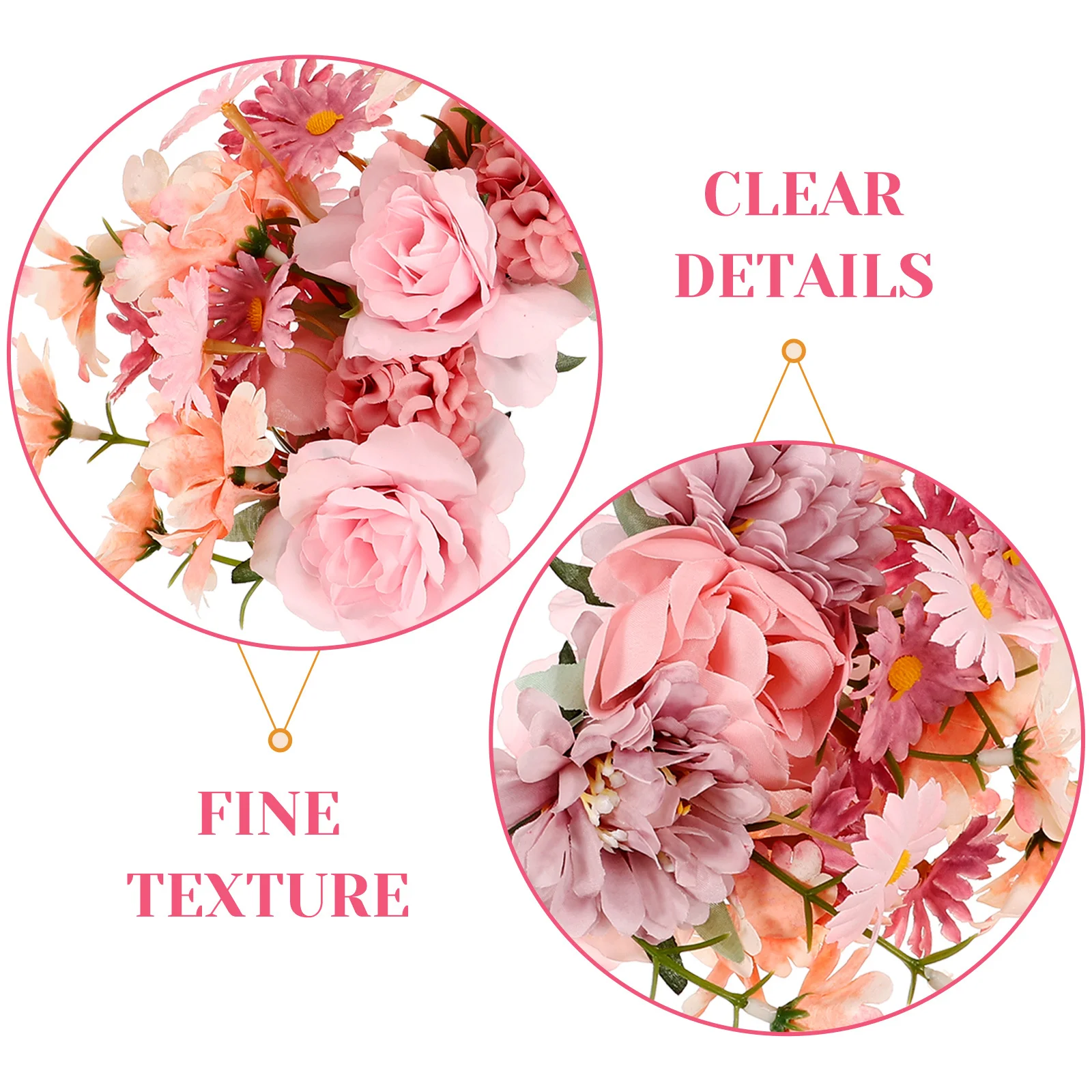 

Simulated Flower Hair Headpiece For Lightweight Hair Band Floral Crown Wedding Party Prom Birthday Holiday Event