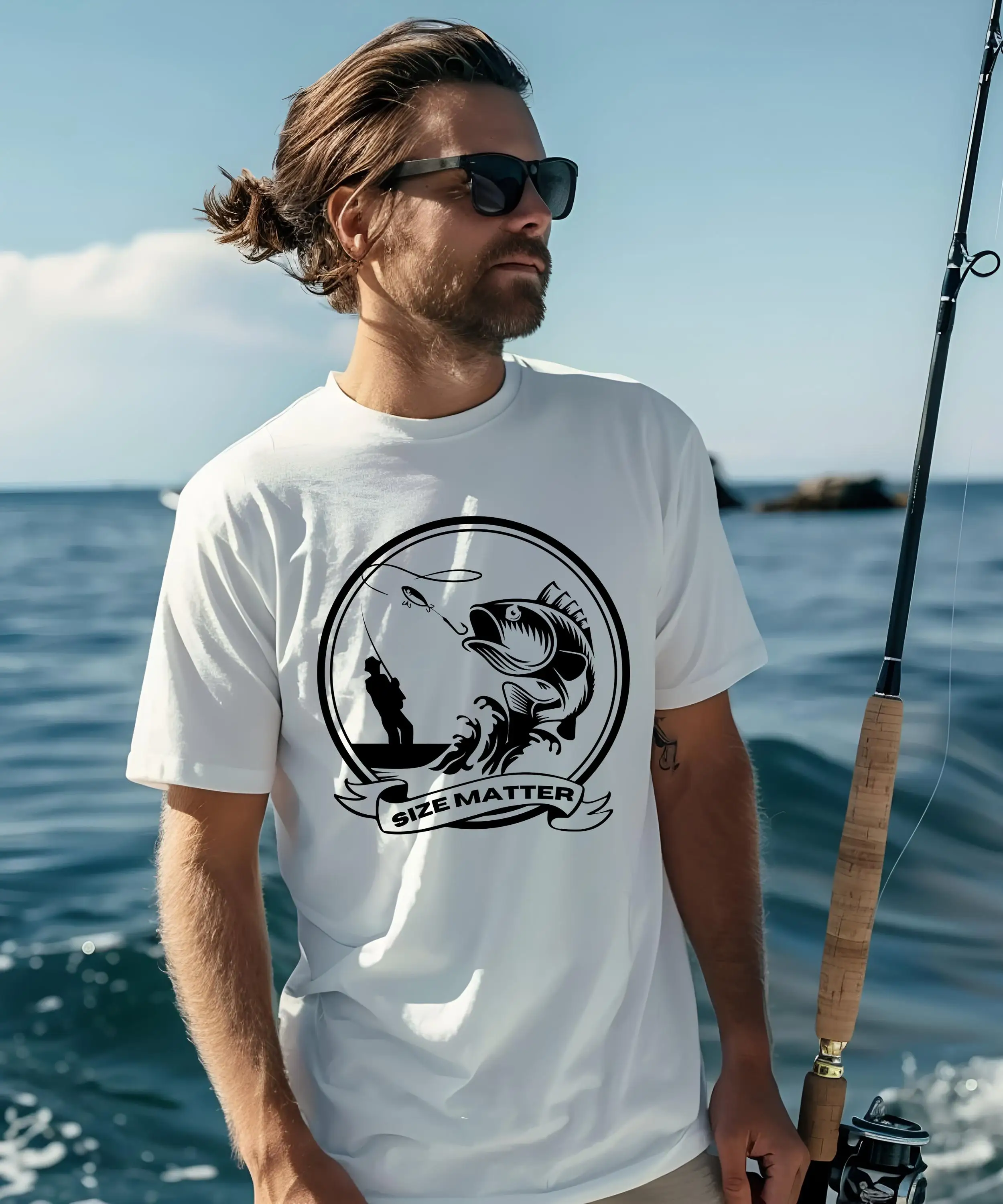 Summer Daily Outdoor Fishing Men's and Women's Short-Sleeved T-Shirt: Specifically designed for fishing enthusiasts