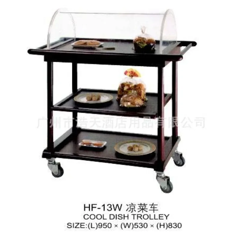 Hotel supplies, star hotel service cart, hand-pushed room wine cart, hotel service cart