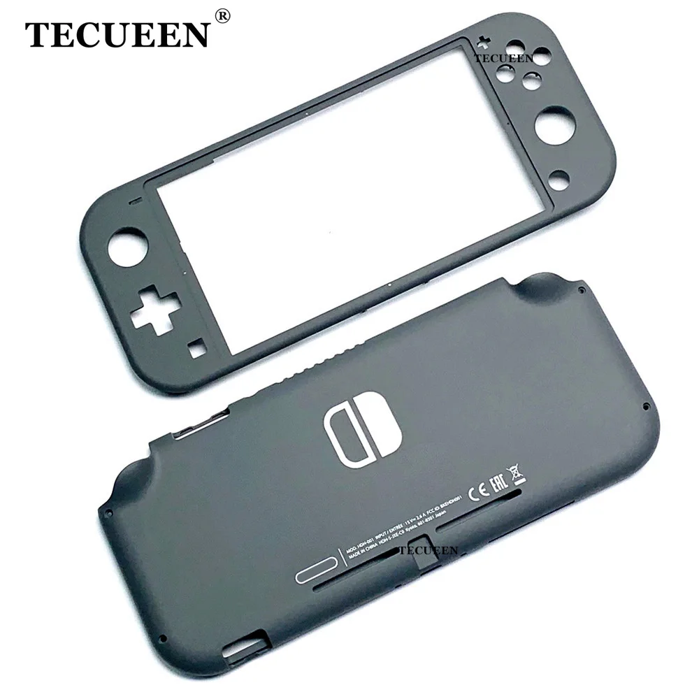 Replacement Plastic Shell Housing Case & Buttons for Nintendo Switch Lite Console Front Back Faceplate Cover - Gray