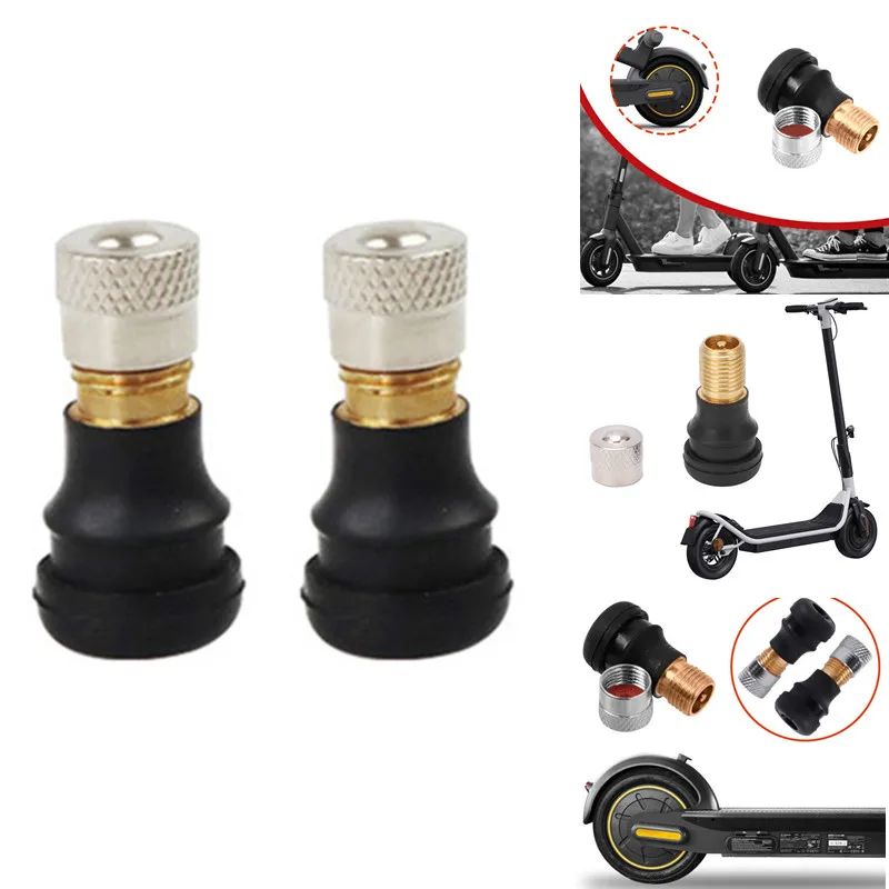 2/4PCS Vacuum Tubeless Valves for Max G30 for Electric Scooter Xiaomi M365/m365 Pro/pro 2 Tyre Tubeless Tire Wheel Gas Valve Par