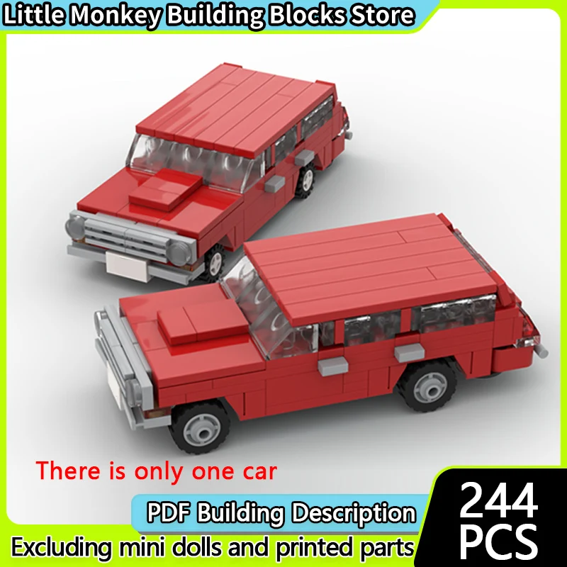 

Speed Racing Car Model MOC Building Bricks GAZ-2402 Station Wagon Modular Technology Children Holiday Gifts Assemble Toys Suit