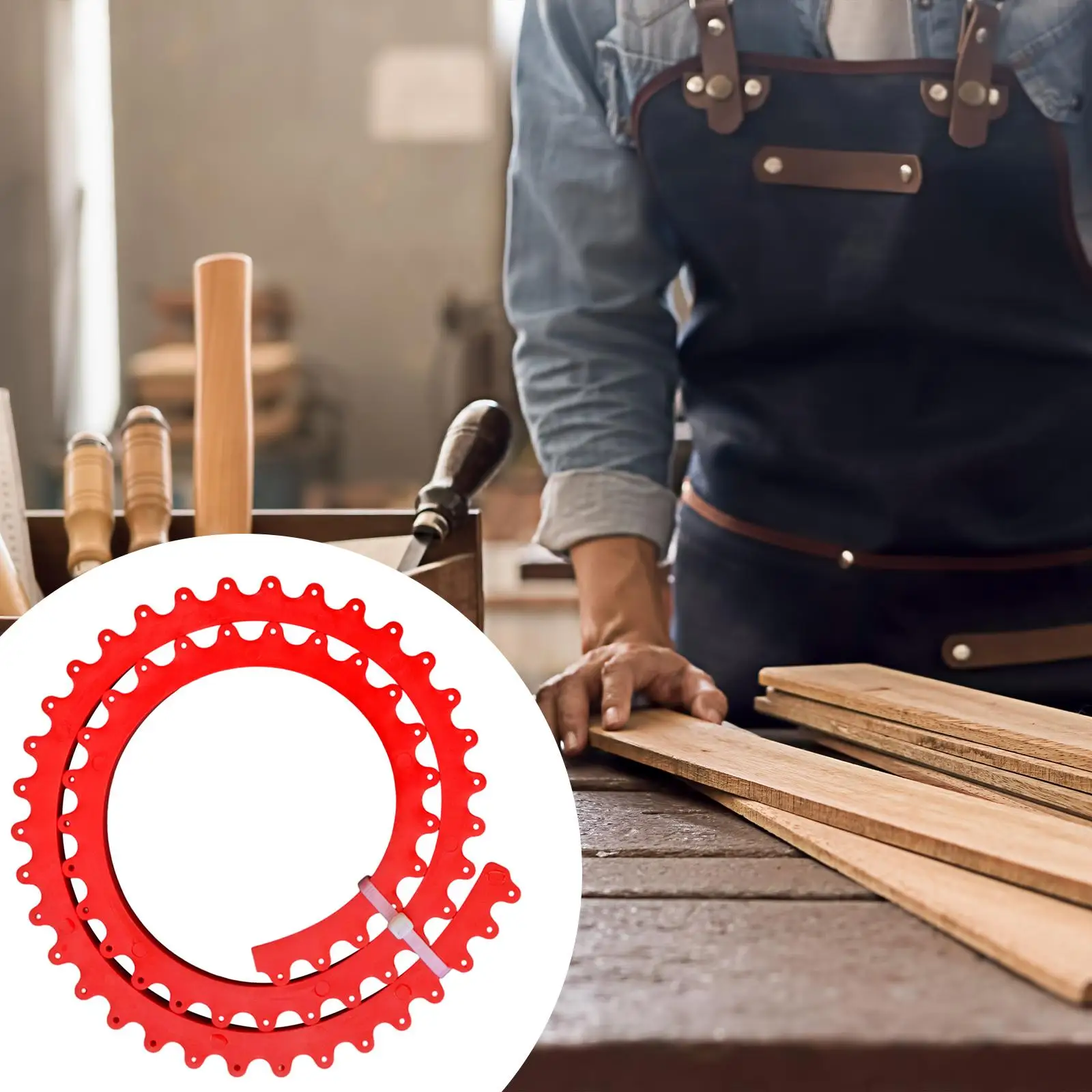 Woodworking Contour Gauge Flexible Curve Strip for Complex Shape Template Gear Driven Profiling Tool