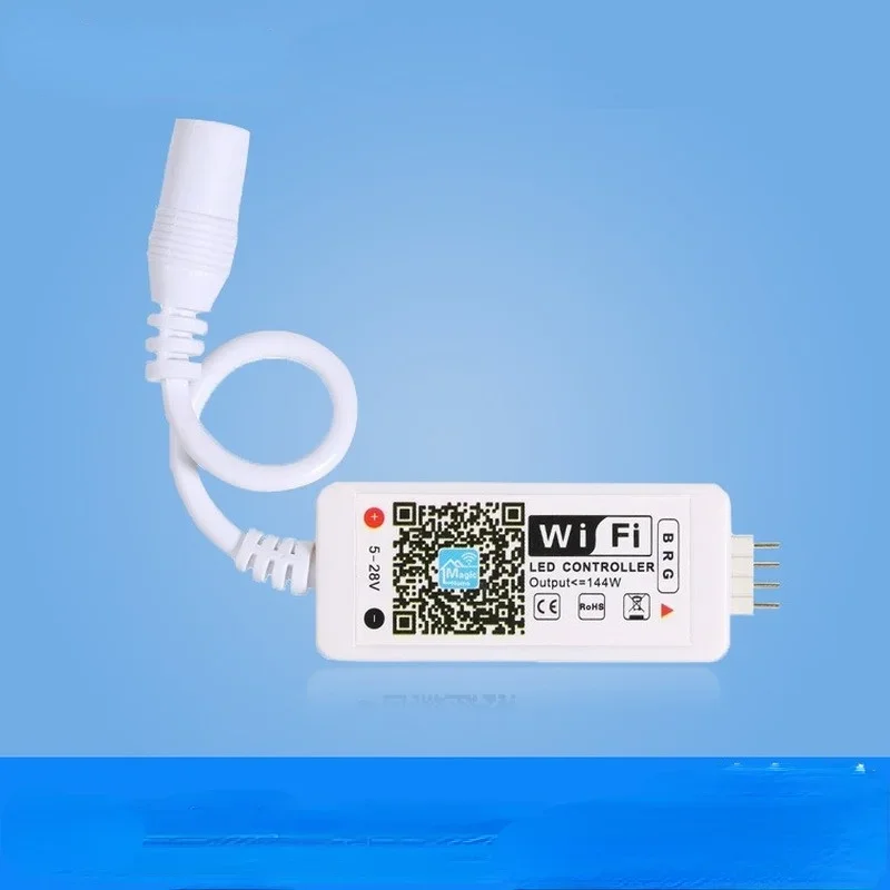 led wifi controle remoto funciona com alexa google casa controle de voz para 5050 3528 rgb led strip luzes mudar dimmer temporizador sou 01