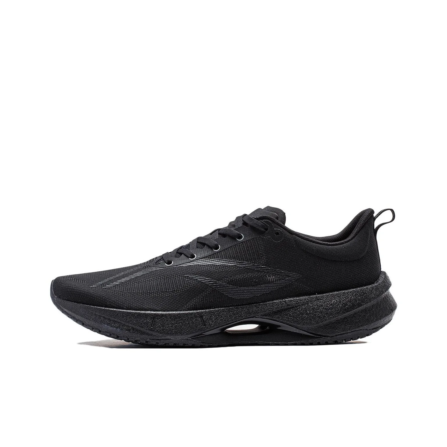 Li Ning Ultra Light 21 Cushioning Slip Resistant Abrasion Resistant Breathable Low top Running Shoes Men's Black ARBU001-3
