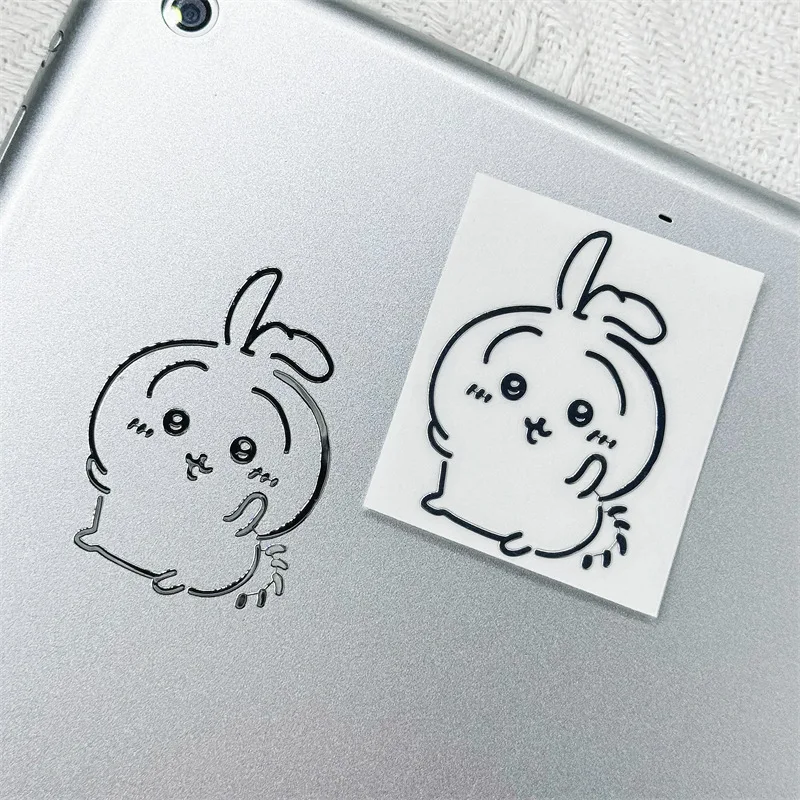 Creative Chiikawa 3D Metal Stickers, Cute Cartoon Ins Style Waterproof Decals for Phone Notebook DIY Decor