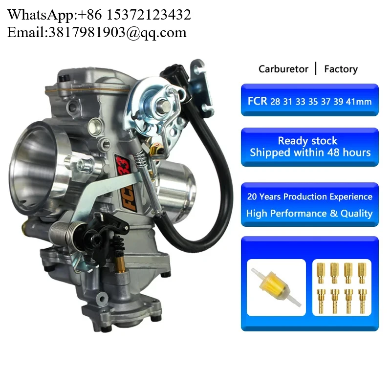 

FCR Motorcycle Carburetor 28 33 35 37 39 41mm Large Displacement Carburetor For CRF450/650 FS450 KTM MIKUNI HSR Motorcycle