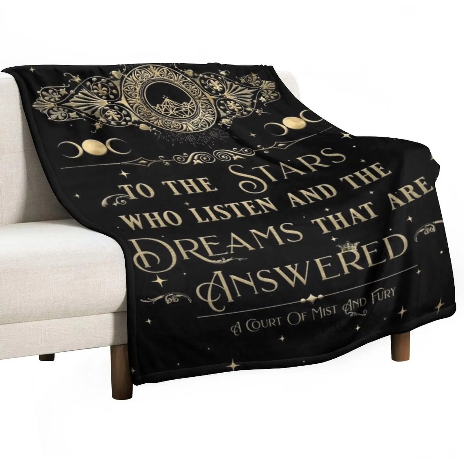 

To The Stars Who Listen and the Dreams That Are Answered Throw Blanket Thermal Blanket Nap Blanket