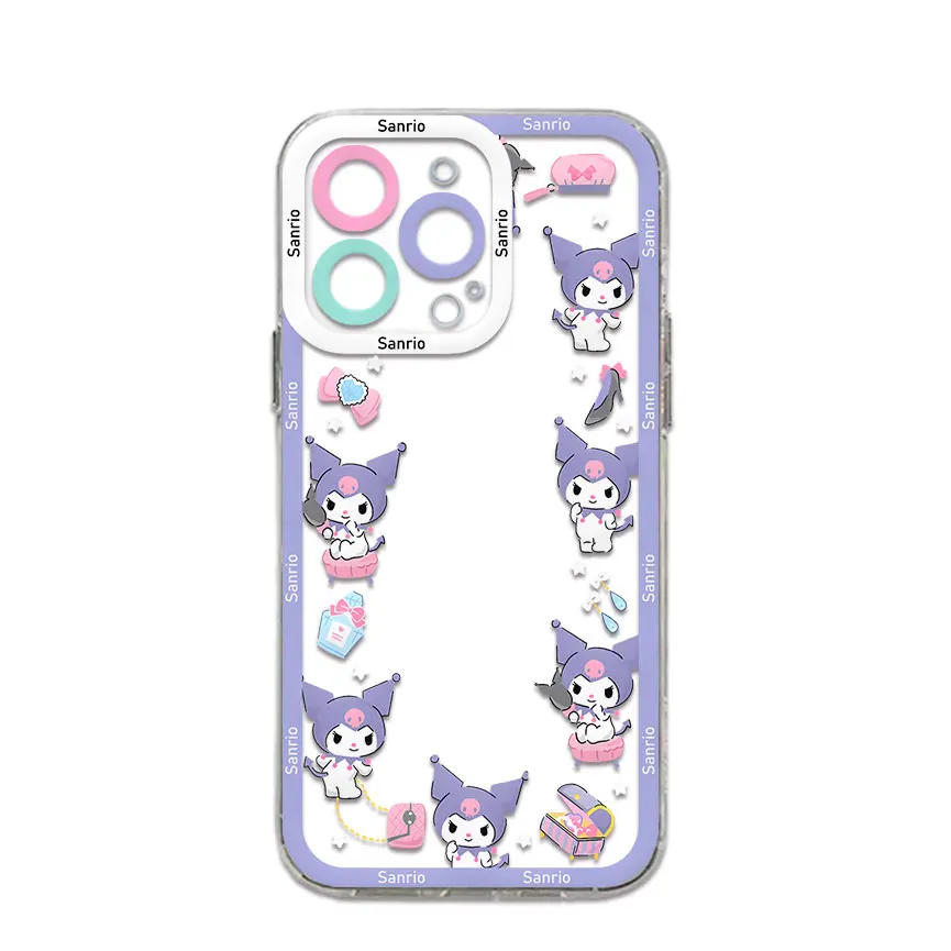 Cute Kuromis Pochaccos Clear Case For Samsung A73 A72 A71 A55 A52 A51 A50 A42 A35 A33 A32 A31 A30 A24 A23 A22 A13 5G Cover