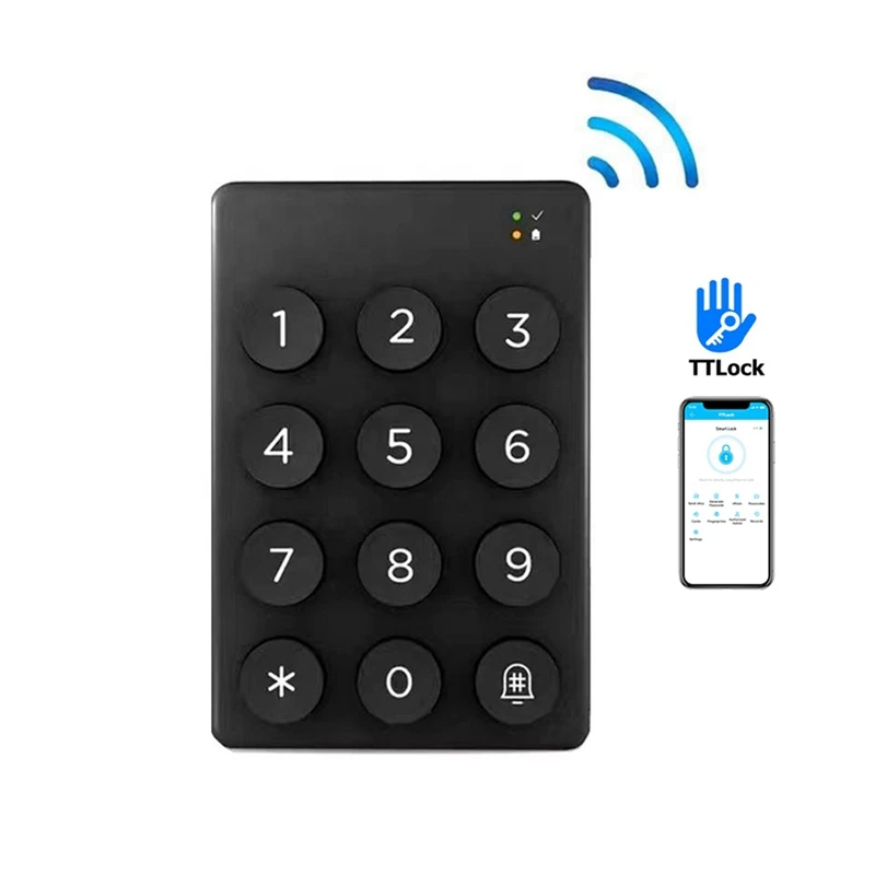 Código de dígito do teclado sem fio bluetooth app desbloquear para ttlock app código inteligente coisas fechaduras inteligentes eletrônicas