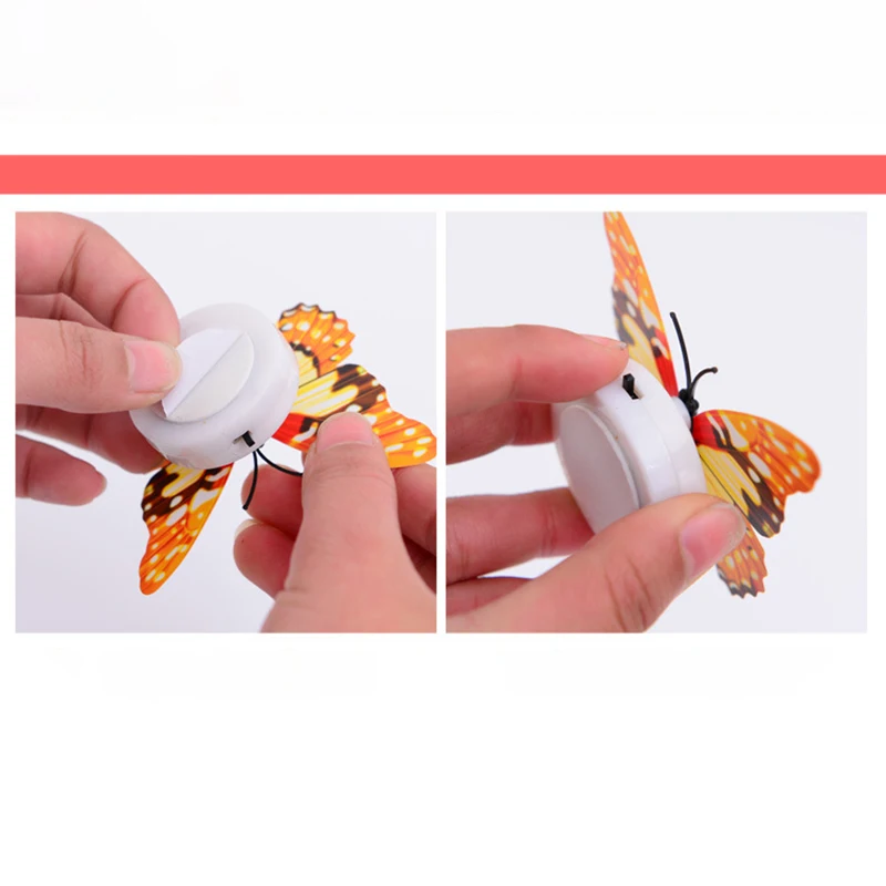 Colorful Luminous 3D Butterfly LED Night Light Wedding Decorative Lamp Wall Decor Battery Operated Glow Small Atmosphere Light