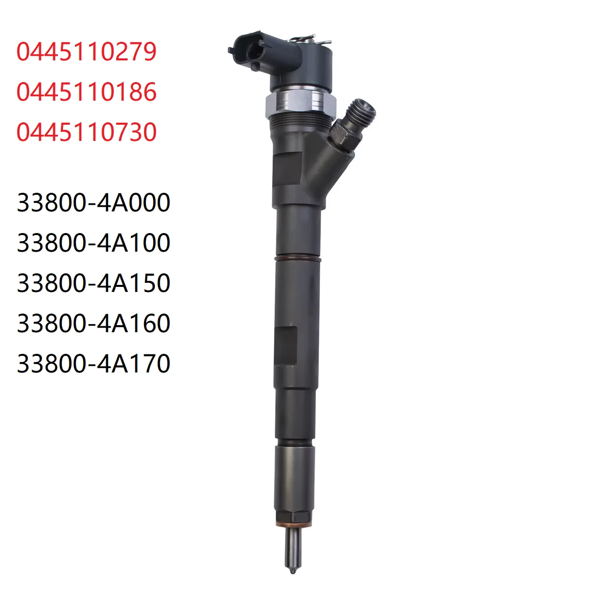 Diesel Fuel Injector 0445110279 0445110186 33800-4A100  For HYUNDAI H1 (STAREX) / KIA SORENTO 2.5 CRDi 2002-