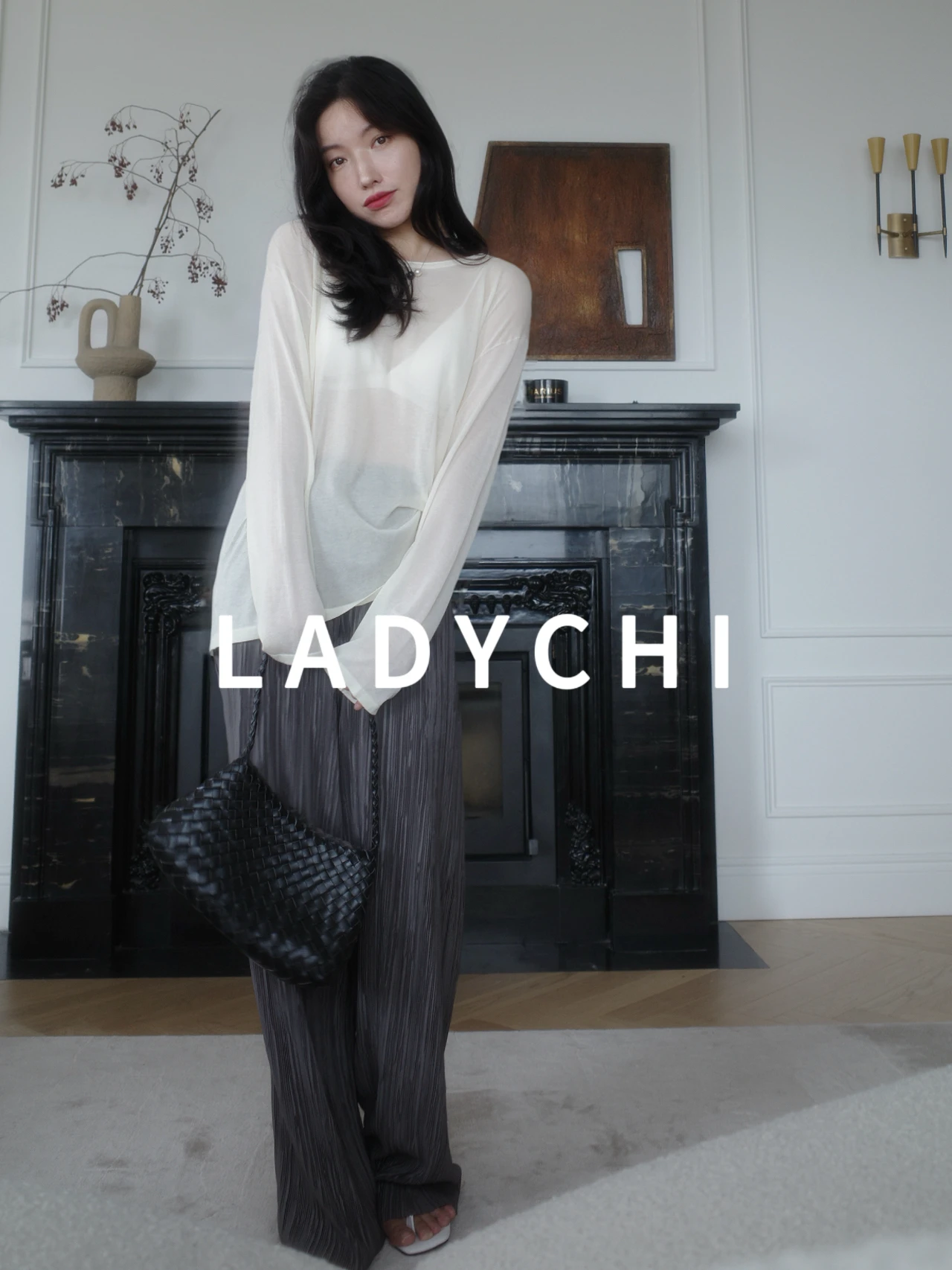 

Женские брюки LadyChi с плиссировкой «аккордеон», широкие, воздушные, из гладкой тонкой ткани, с завышенной талией, повседневные, из полиэстера