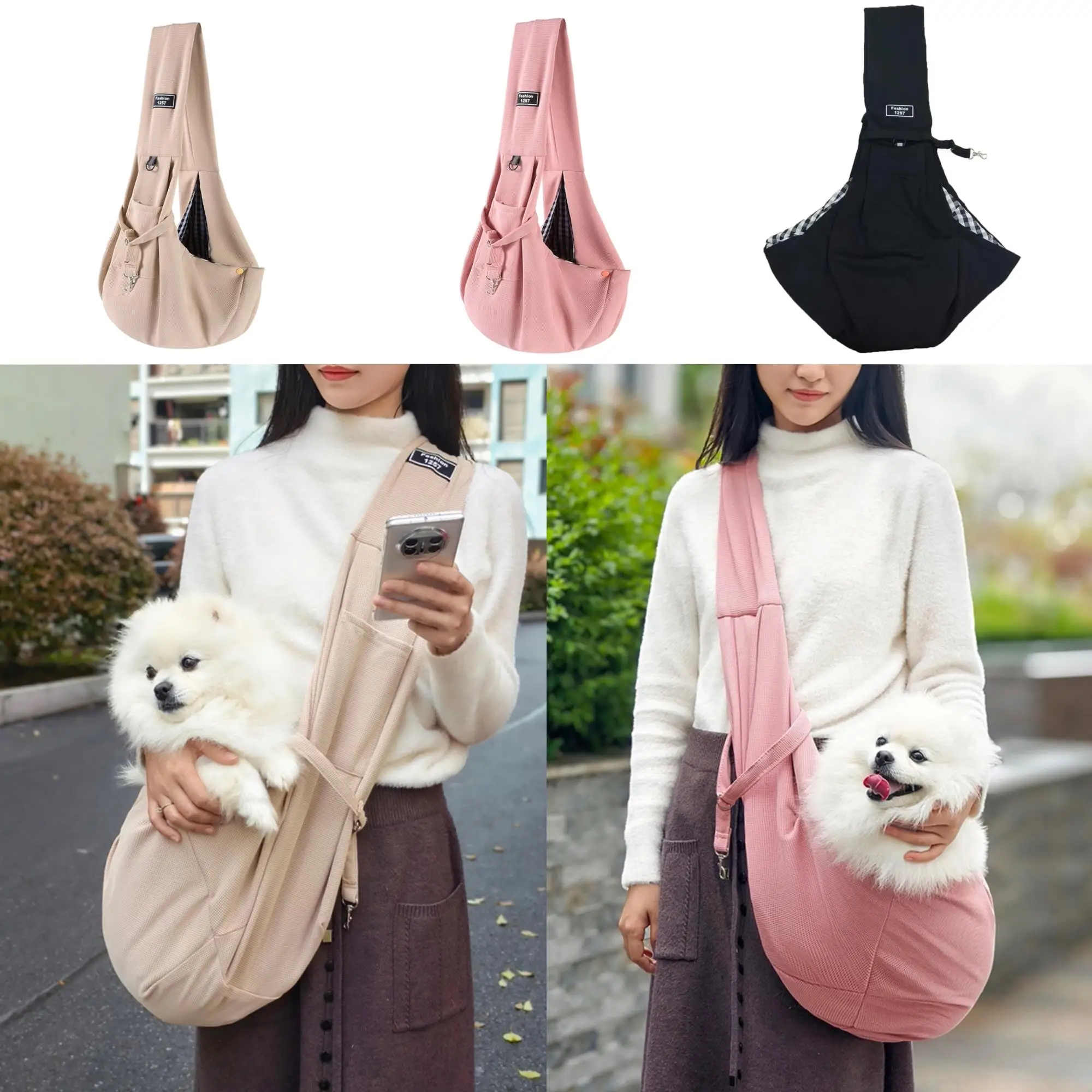 New Comfortable Pet Dog Shoulder Bag Outdoor Travel Portable Cat Puppy Sling Bag Tote Pet Carrying Supplies