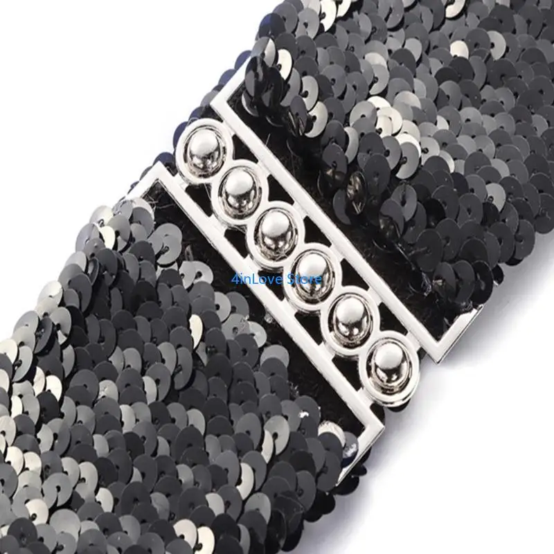 

T4MD Привлекательный поясной ремень с блестками для взрослых, роскошный поясной ремень, модные ремни с пряжкой для повседневного