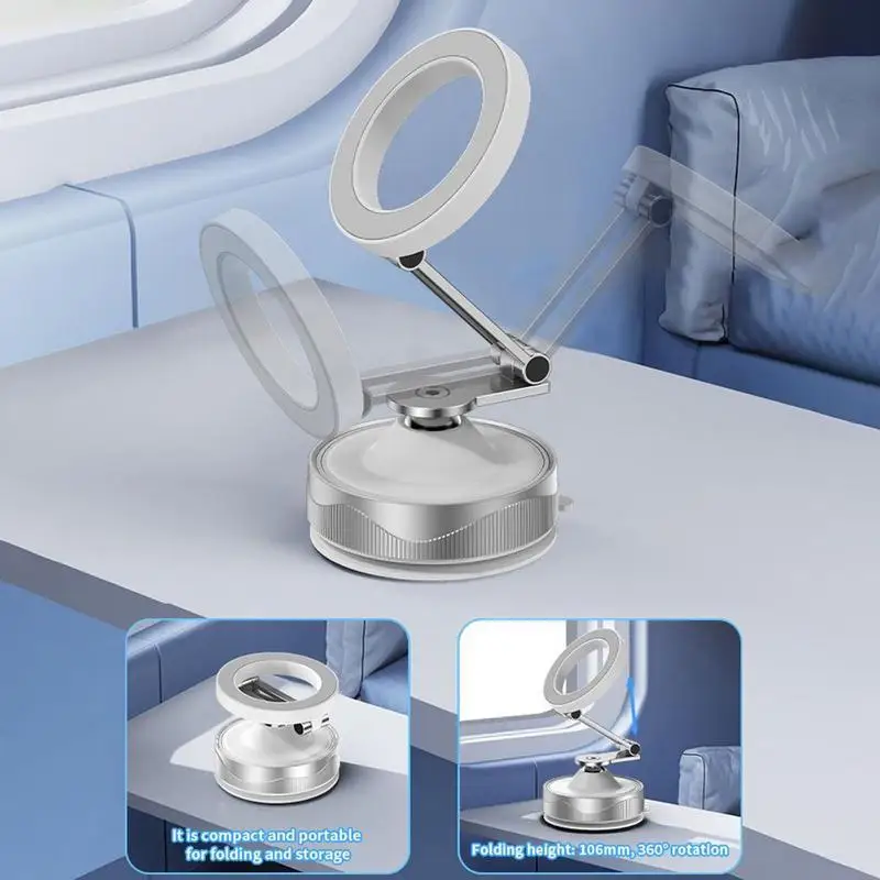 

Магнитное крепление для телефона на присоске, магнитный кронштейн для телефона для автомобиля, вращение на 360 градусов, приборная панель, подставка для смартфона, вакуумная присоска