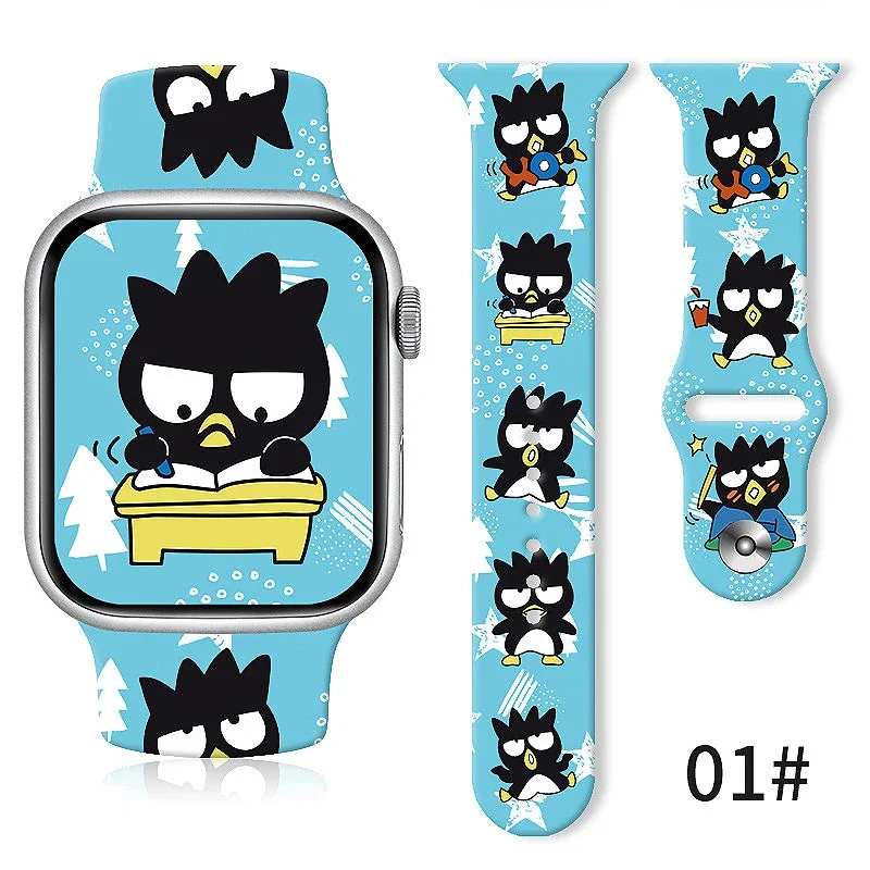 Sanrios-Bracelet imprimé dessin animé, bracelet Anime, rick Cool PenEcolSeries, adapté pour Apple Watch Ultra, S8, série complète