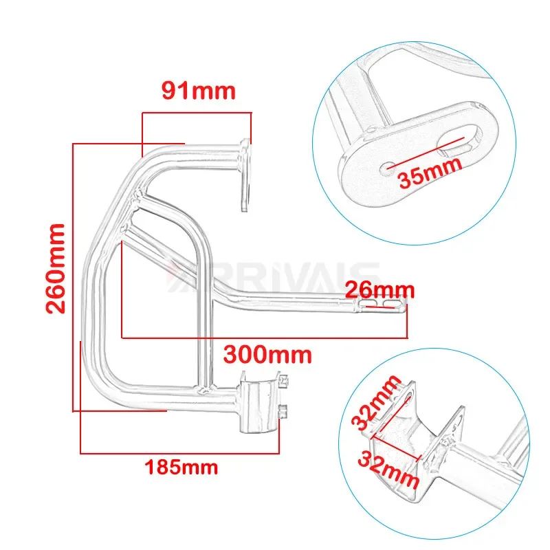 Motorcycle Engine Guard Highway Crash Bars Bumper Protector For Honda Rebel 500 300 CMX 300 500 CMX300 CMX500 2017-2022