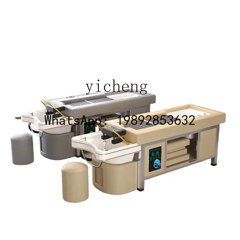 LYY  Moxibustion Pedicure Shampoo Barber Special Constant Temperature Water Circulation Spa Integrated Health Care Shampoo Chair