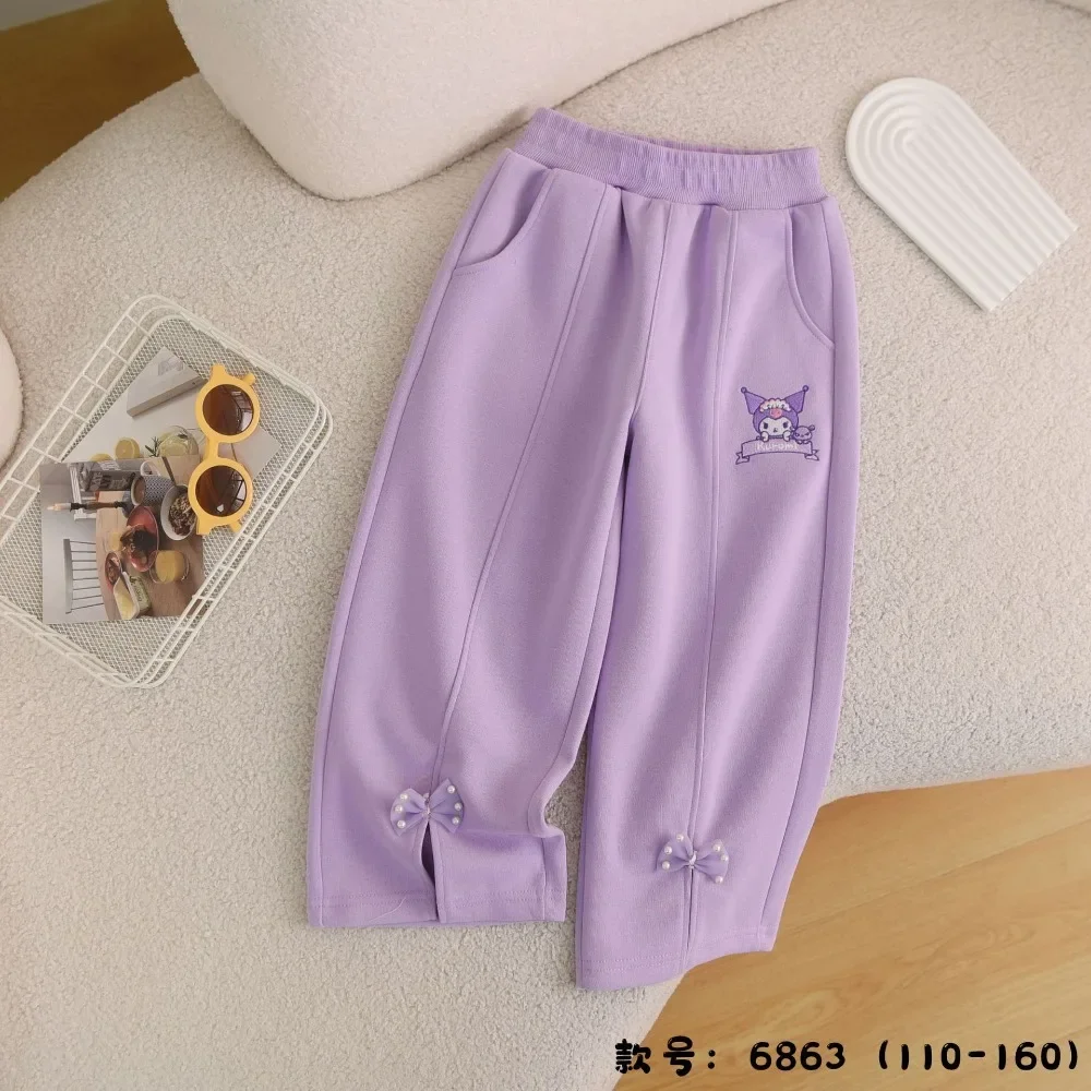 Cinnamoroll Anime Kawaii Sanrio Lange Broek Schattige Kuromi Mijn Melodie Kinderen Broek Kleding Rechte Broek Ins Cadeaus Voor Kinderen