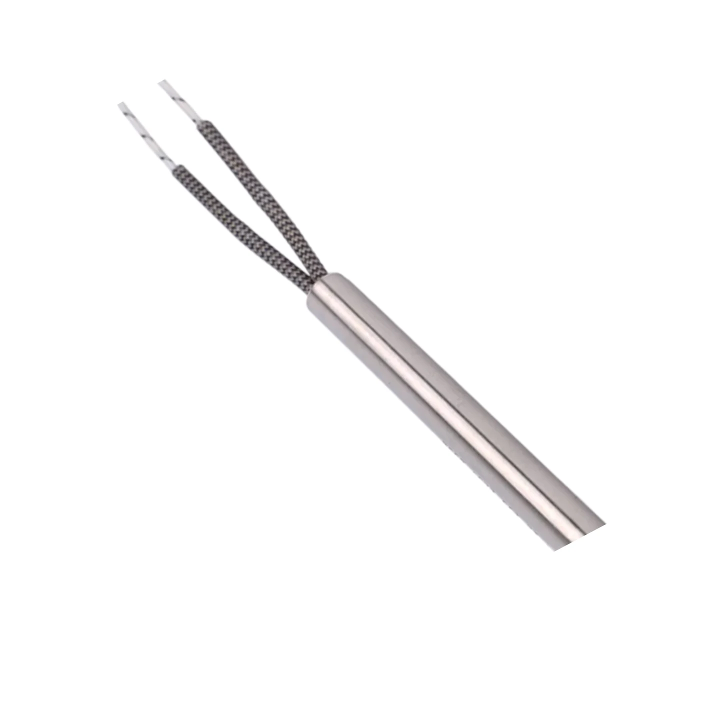 2PCS 220V Electric Cartridge Heater 6mm Pipe Diameter Stainless Steel Cylindrical Heating Elements Wattage 80W/100W/120W