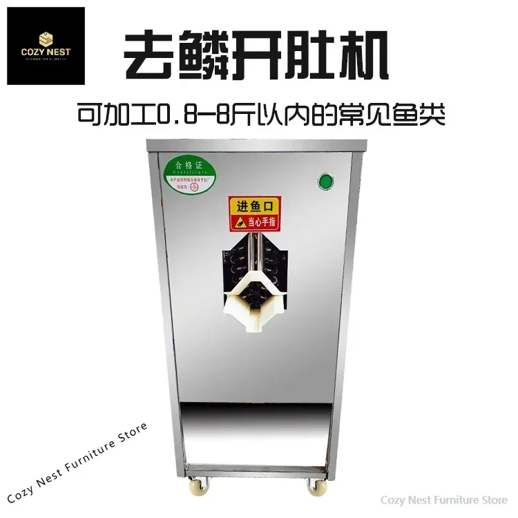 Fischtötungsmaschine Automatisches kommerzielles Fischtötungsartefakt Multifunktionales Bauchbrech-, Rückenöffnungs- und Kalkentfernung a