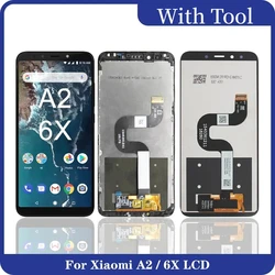 LCD 디스플레이 터치 스크린 디지타이저, 샤오미 Mi A2 M1804D2SG, Mi A2 LCD, 샤오미 Mi 6X 교체용, 5.99 인치