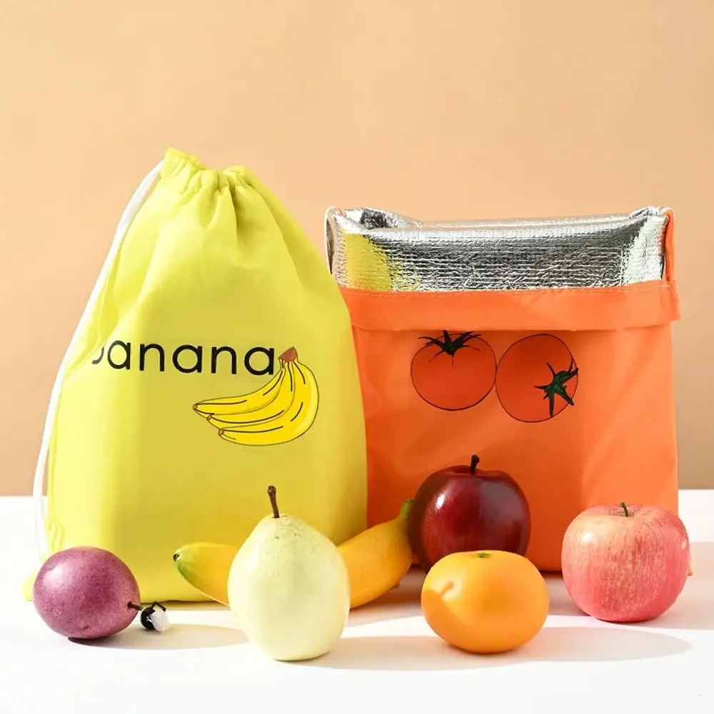 Isolierte Aufbewahrungstasche, Frischhaltebeutel mit Kordelzug für Obst, Gemüse, Einkaufen und Aufbewahrungspaket, Konservierungstasche