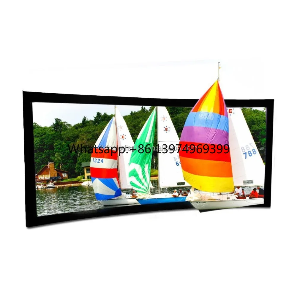 Customized Big Size Flight Simulator Larger Curved Projector Screen for Simulation Display