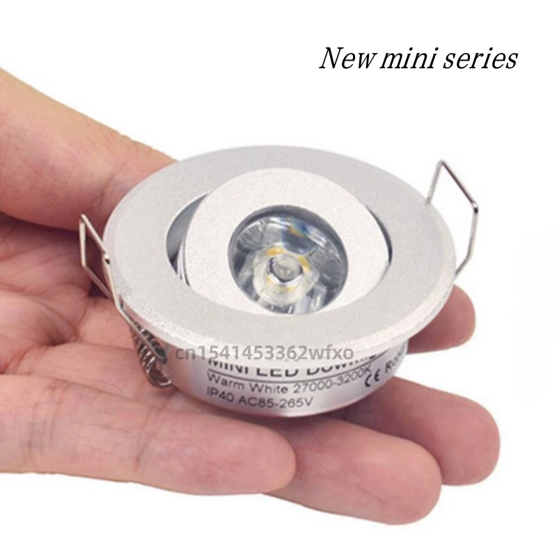 Dimmable LED Downlight Anti-Glare Spotlight 3W AC 110V-220V Embedded Ceiling Light New Mini Home Decorative Light
