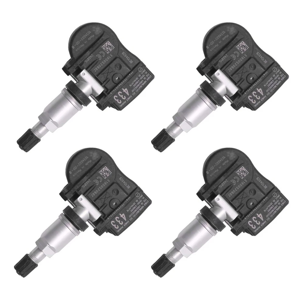 

4Pcs for 2018-2027 Tesla Model 3 Model S 433Mhz TPMS Sensor Tire Air Pressure Sensor