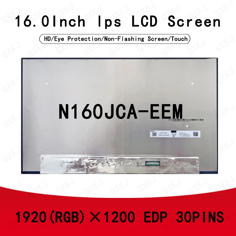 

30pin N160JCA-EEM 16.0inch 1920*1200 60HZ Wholesale for LCD Panel Display Screen Replacement Laptop Monitor