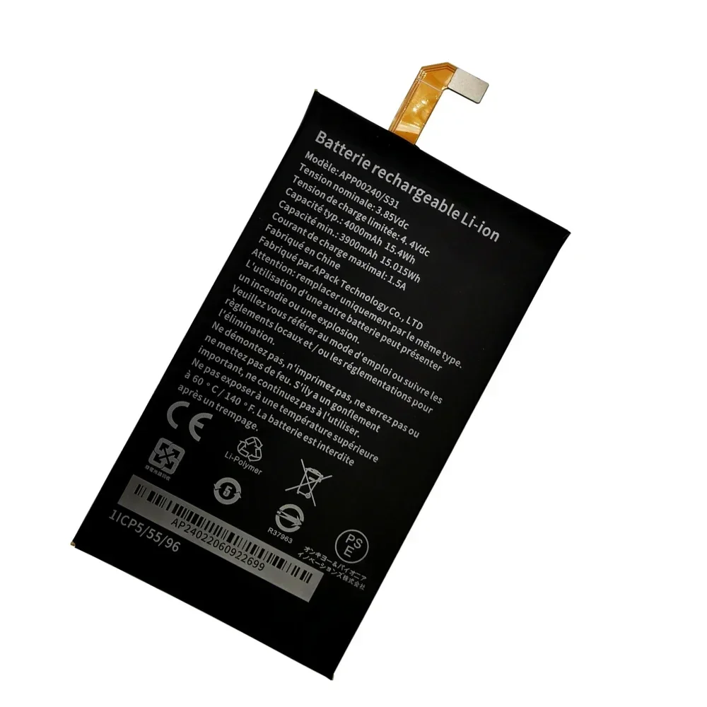 Battery APP00240 For CAT S31 4000mAh Mobile Phone Replacement Batteria Batterie For CAT S31 Accumulator AKKU with Tools