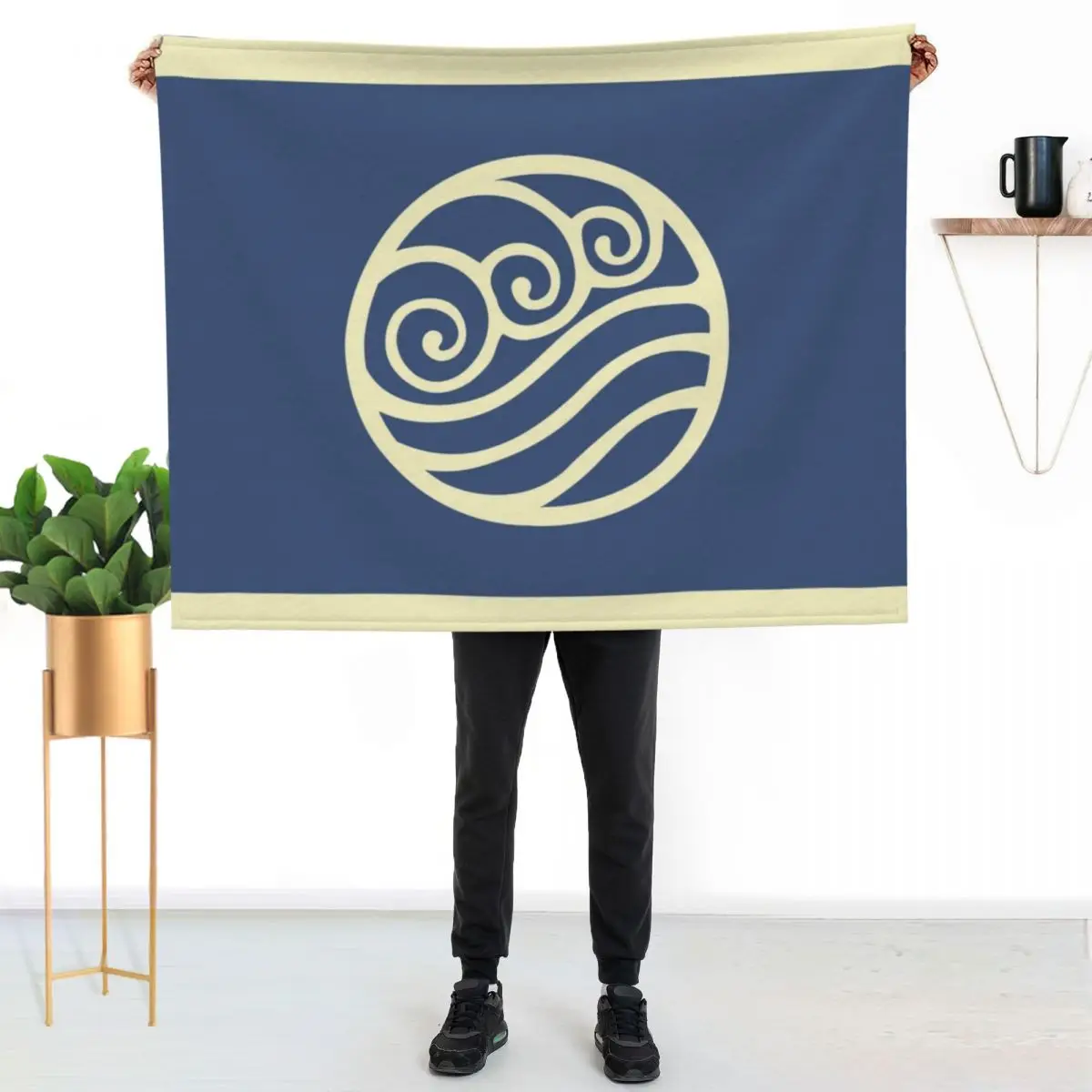 

Southern Water Tribe Throw Blanket Durable Warm Blanket for Daily Home Use