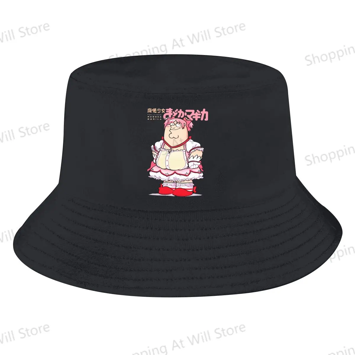 Puella Magi Madoka Magica Anime Chapéu de pescador para homens e mulheres, chapéu sombrinha, moda lazer, presente de aniversário