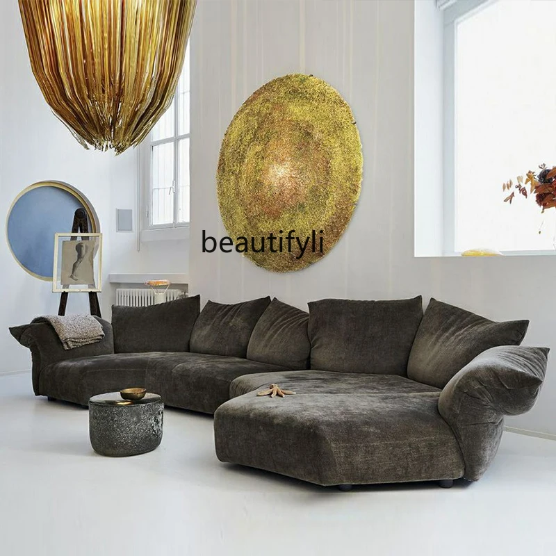 Petal Fabric Sofa Combination Light Luxury Italian Modern Minimalist Living Room Furniture