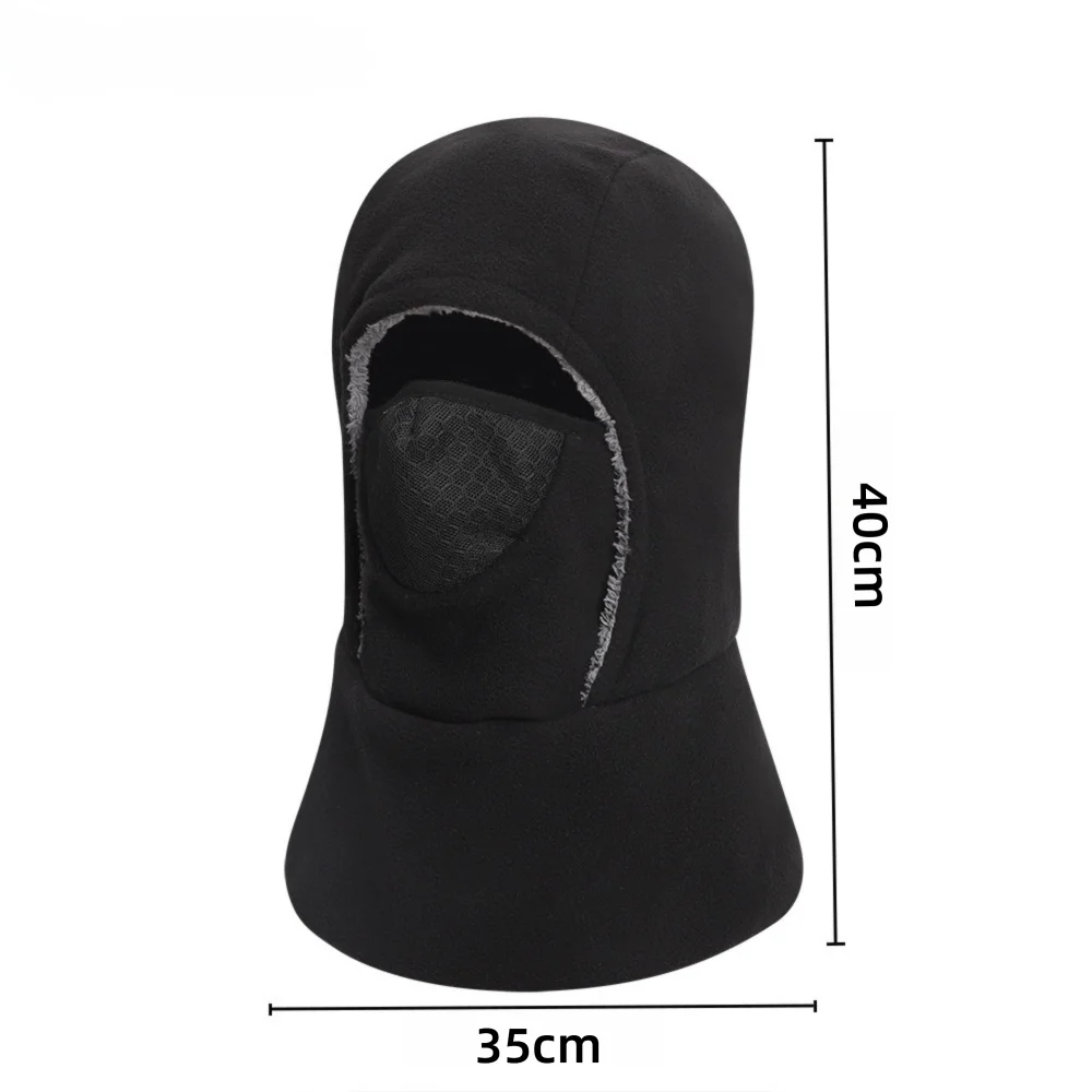 Picture 7: Fashion Thermal Balaclava Hat Breathable Multifunctional Ear Protection Hat Windproof Full Face Mask Outdoor Activities