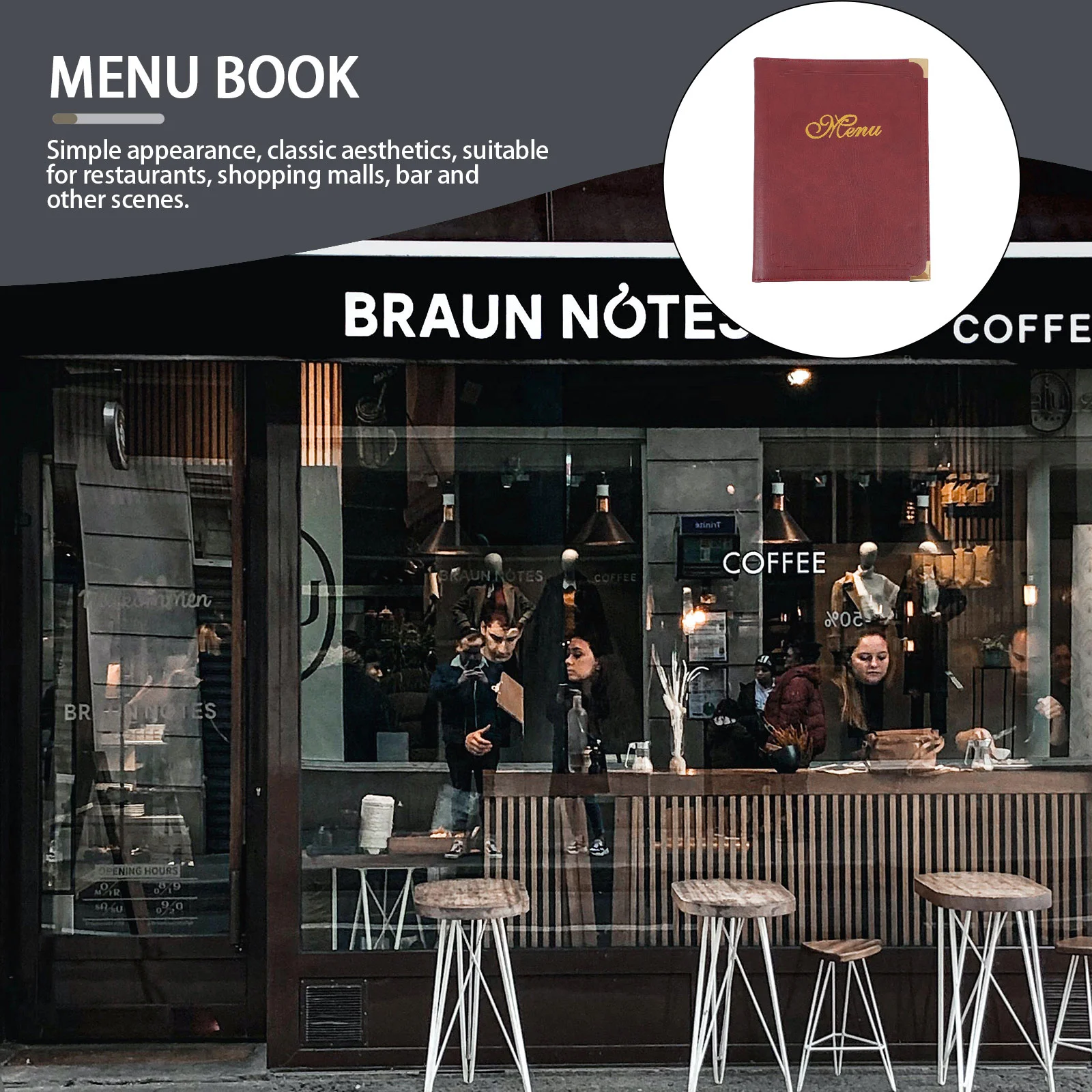 Practical Menu Book Meal Price Folder Restaurant Menu Book Order Menu Book clip accounts recording clamp notepad hotel supplies