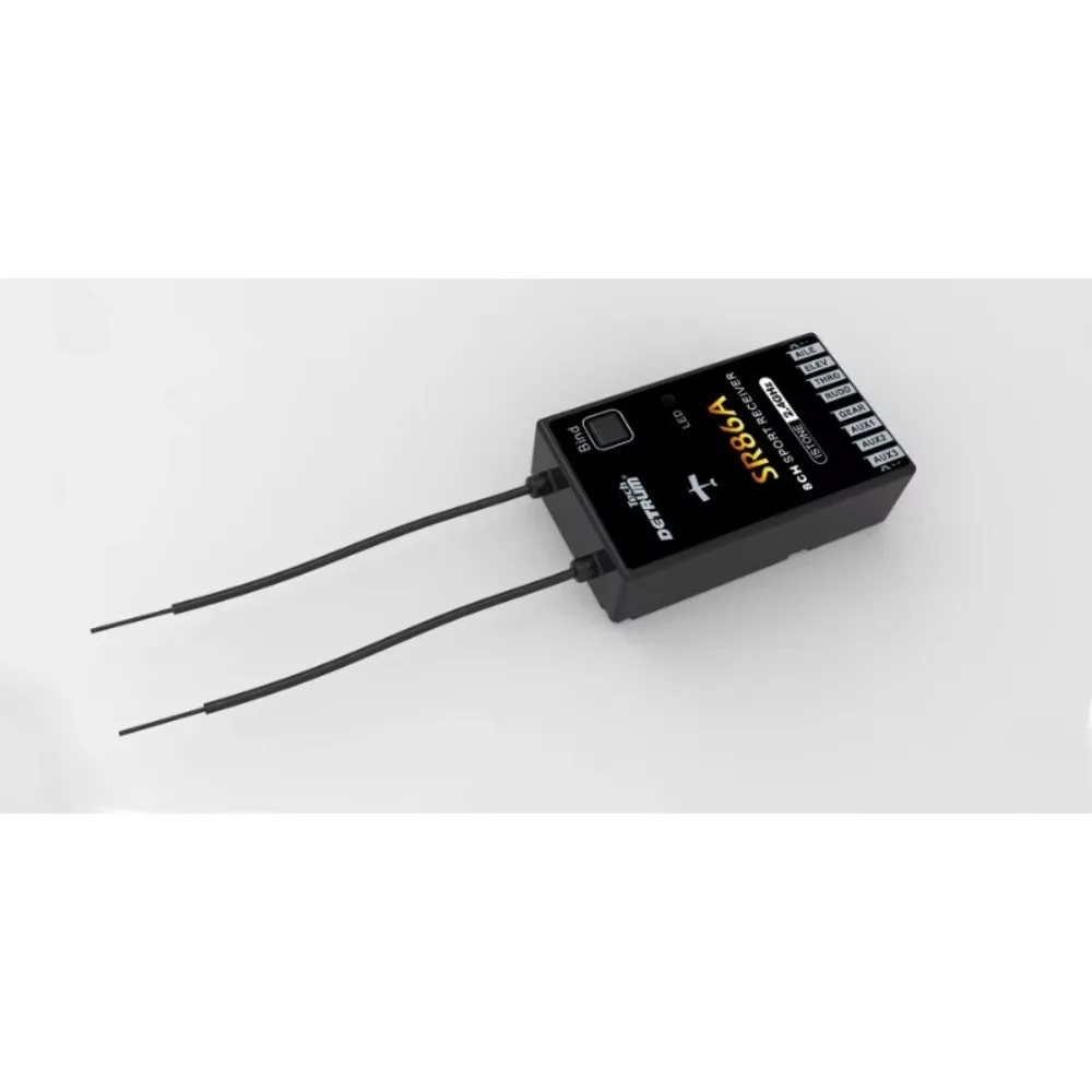 VoltSDetrum SR86A 8CH Stabilizer Safety Algorithm System Receiver W/6-axis MEMS Gyro Chipset For Fly Wing, V-tail Airplanes 3D P