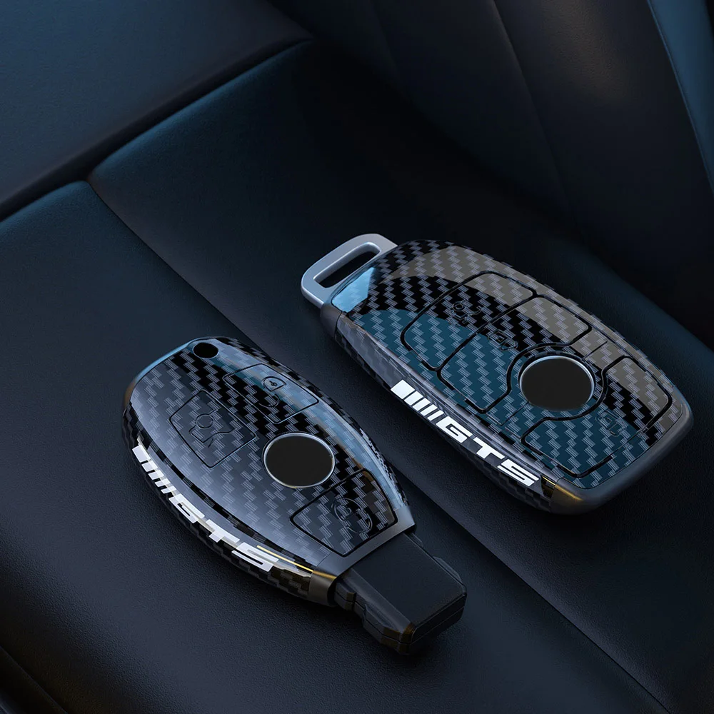 Neue Auto Schlüssel Fall Abdeckung Shell Fob Für Mercedes Benz A C E S Klasse W204 W205 W212 W213 W176 GLC CLA AMG W177 Auto Zubehör