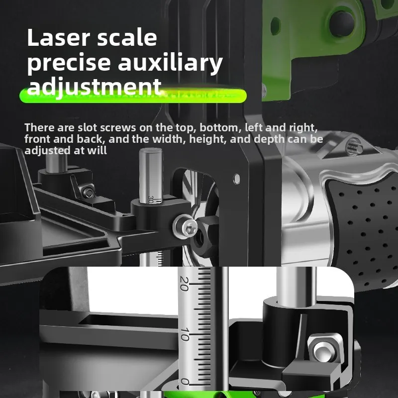 Mortise Jig Woodworking Slotting Locator Compact Router Attachment Router Edge Guide Trimming Machine Hand Tool