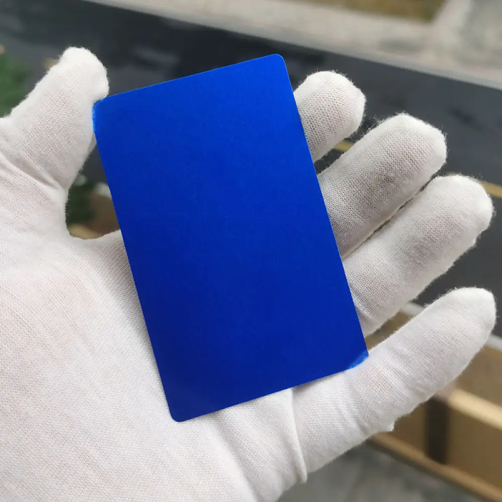 Anodized Metal Business Cards For Laser Engraving Aluminum Plates Fiber Calibration Material