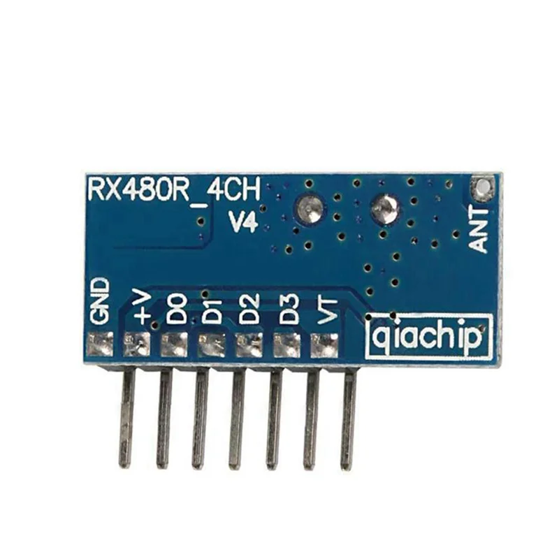 2X 433Mhz Superheterodyne Wireless Decoding Receiving Module 4 Channel Output Decoding Receiver For 433 Mhz Remote-A74Z