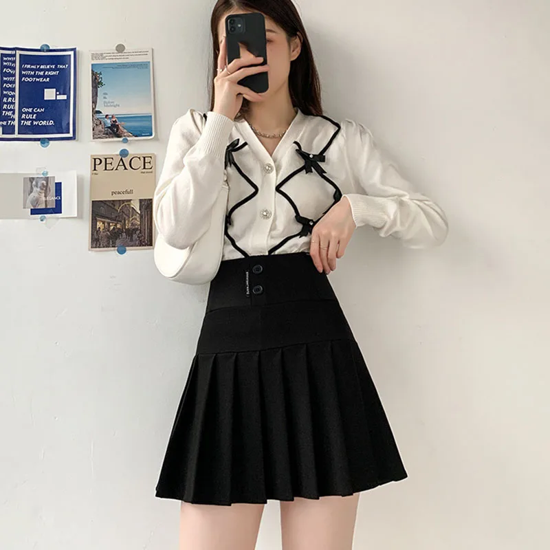 2025 mulheres saias plissadas de cintura alta moda coreana uniforme escolar jk mini saias menina streetwear vintage emagrecimento saia linha a