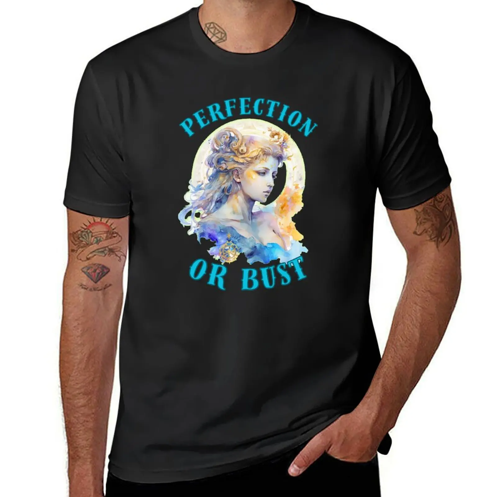 Perfection Or Bust. virgo sign T-Shirt heavyweights new edition t shirt for men